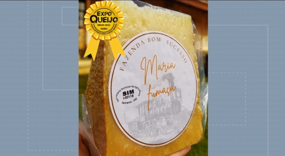 Queijo produzido em Itanhandu (MG) foi premiado em concurso internacional — Foto: Reprodução/EPTV 