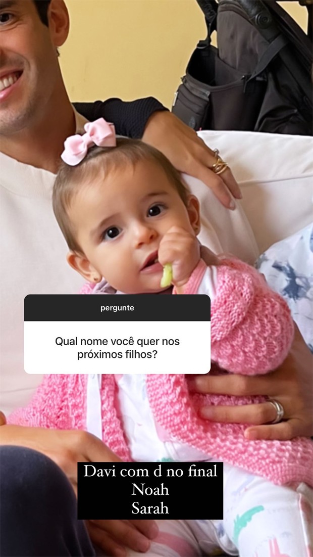 Carol Dias fala em ter mais filhos com Kaká (Foto: Reprodução / Instagram)