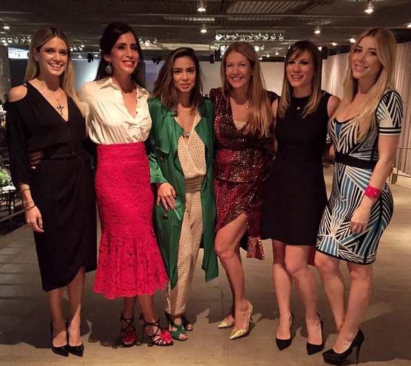 Helena Bordon, Camila Brennand Fortes, Alline Cury, Donata Meirelles, Mariana Brennand Fortes e Mica Rocha (Foto: Instagram/Reprodução)