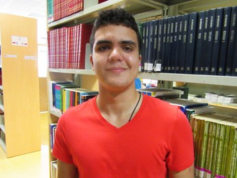 O estudante Vitor (Foto: Isabella Calzolari/G1)