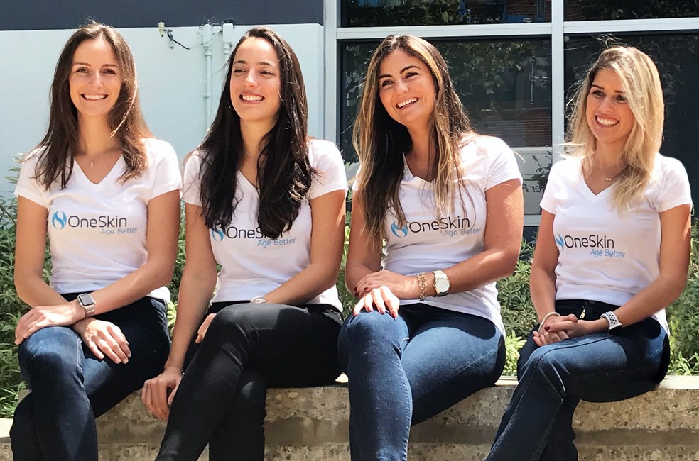 Da esquerda para a direita, Alessandra Zonari, Juliana Lott de Carvalho, Mariana Boroni e Carolina Oliveira: cientistas, pesquisadoras e empreendedoras — Foto: Divulgação