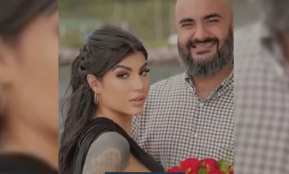 Marcella Ellen Paiva Martins e o noivo, que foi encontrado morte em motel, no DF — Foto: TV Globo/Reprodução