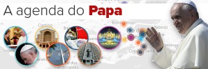 Veja  o roteiro de eventos do Papa na Jornada (Editoria de Arte/G1)