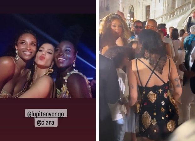 Anitta se diverte com estrelas da música e cinema internacional após desfile na Itália (Foto: Reprodução/Instagram)
