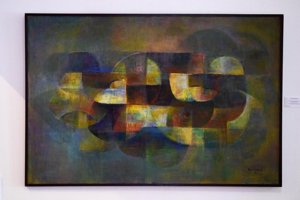 ExposiÃ§Ã£o de arte abstrata 'TraÃ§os e Pigmentos' pode ser conferida em Resende (Foto: Arquivo Pessoal/Carina Rocha)