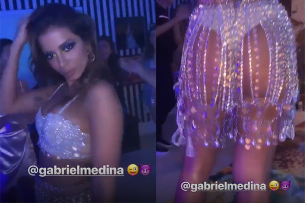 David Brazil manda video de Anitta para Medina (Foto: Reprodução/Instagram)