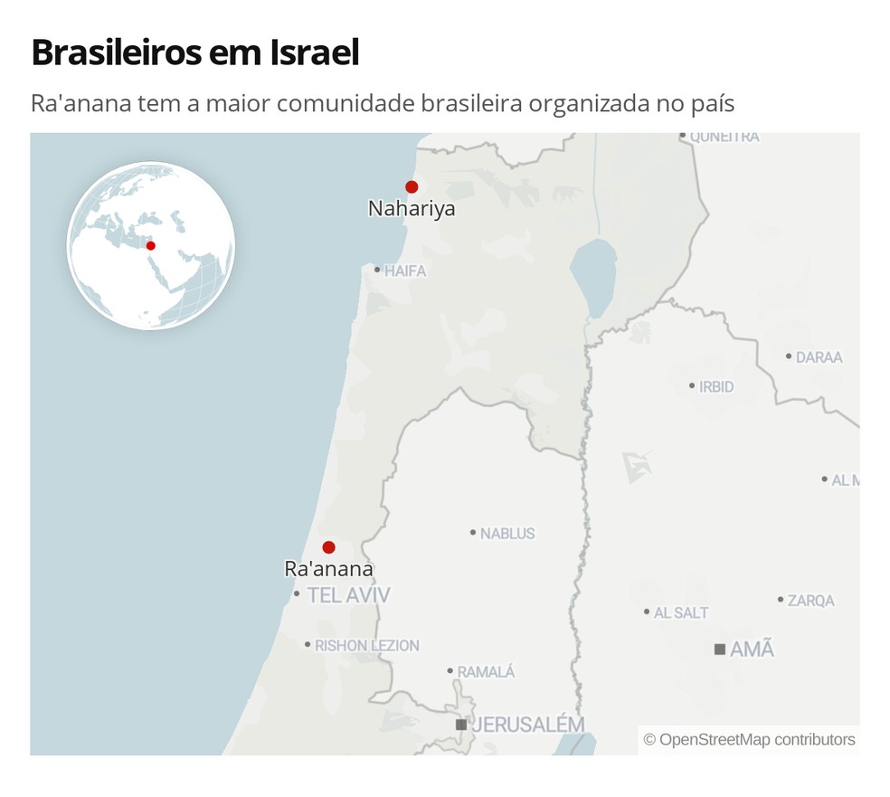 Ra'anana tem a maior comunidade brasileira organizada em Israel — Foto: Lara Pinheiro/G1