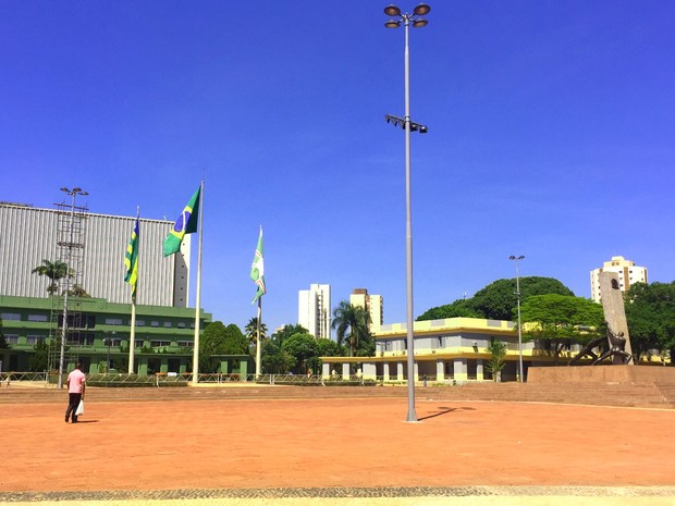 Praça Cívica é inagurada em Goiânia (Foto: Murillo Velasco/G1)