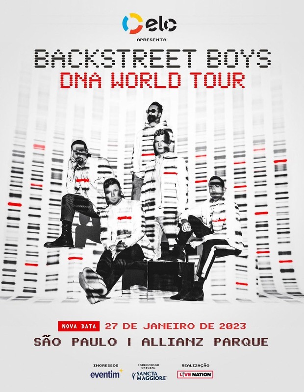 Anúncio de show dos Backstreet Boys (Foto: Reprodução/Instagram)