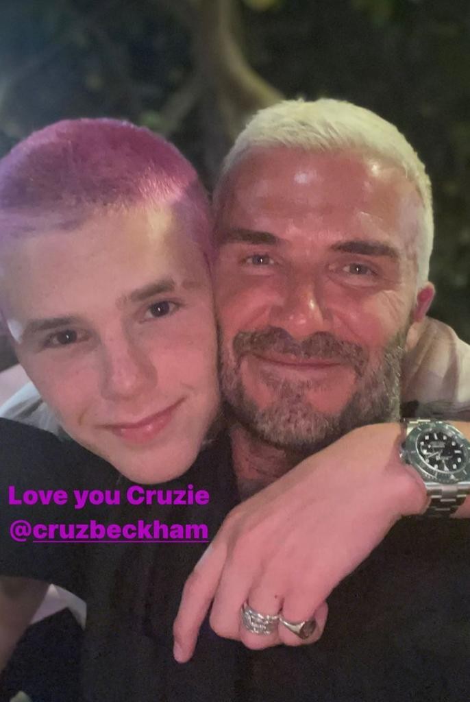 Cruz e David Beckham (Foto: Reprodução / Instagram)