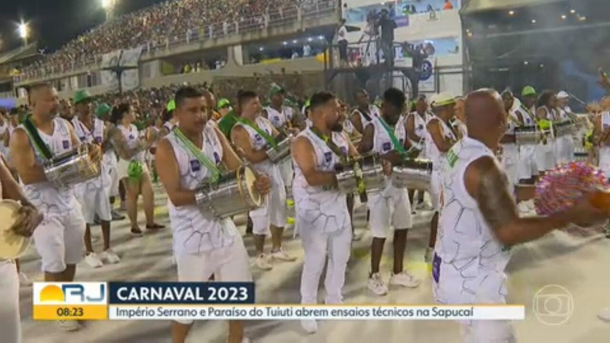 Império Serrano abre primeira noite de ensaios técnicos do Grupo Especial na Sapucaí | Carnaval 2023 no Rio de Janeiro | G1