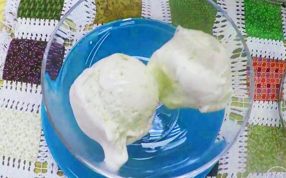 Sorvete de batedeira &Atilde;&copy; f&Atilde;&iexcl;cil de fazer e fica delicioso &acirc;?? Foto: TV Globo