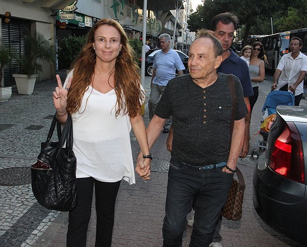 Stênio Garcia e a mulher,  Marilene Saad (Foto: Marcello Sá Barreto/Foto Rio News)