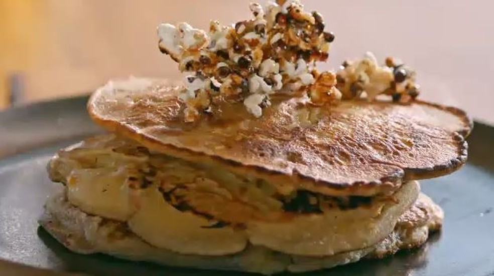 Panqueca De Milho Com Pipoca E Caramelo Receitas