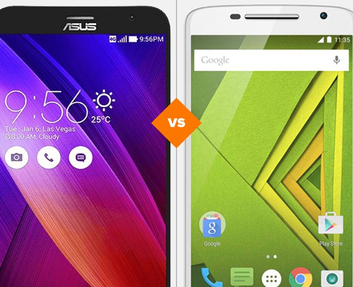 Moto X Play ou Zenfone 2? Veja qual dos smartphones se dá melhor no comparativo (Foto: Arte/TechTudo)