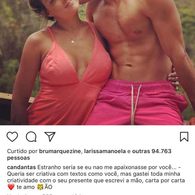 Carol Dantas e Vinicius Martinez (Foto: Reprodução/Instagram)