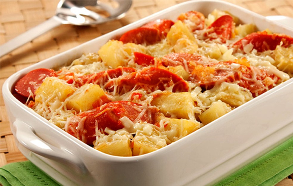 Assado De Batata E Salsicha Receitas