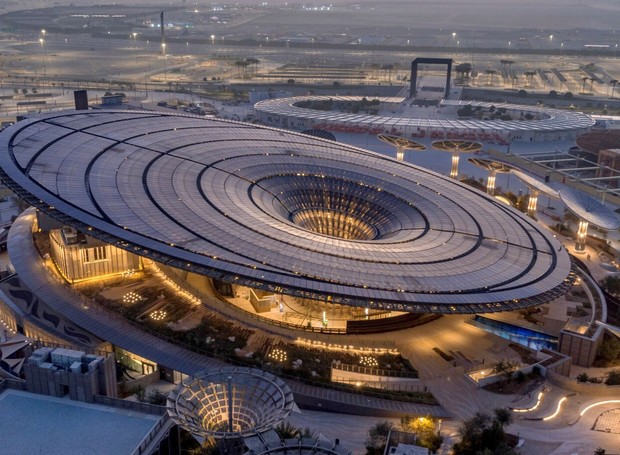 Pavilhão da sustentabilidade, projetado pelo arquiteto Nicholas Grimshaw (Foto: Divulgação / EXPO Dubai 2020)