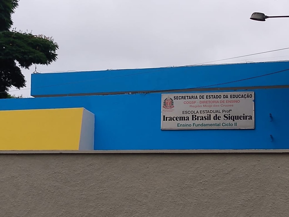 Escola Estadual Iracema Brasil, em Mogi das Cruzes, também participa do projeto "Escola + Bonita", do governo estadual — Foto: Arquivo Pessoal