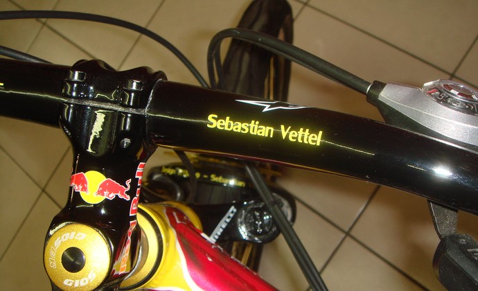 Bike Sebastian Vettel F1 (Foto: Eduardo Ishikawa/Acervo)