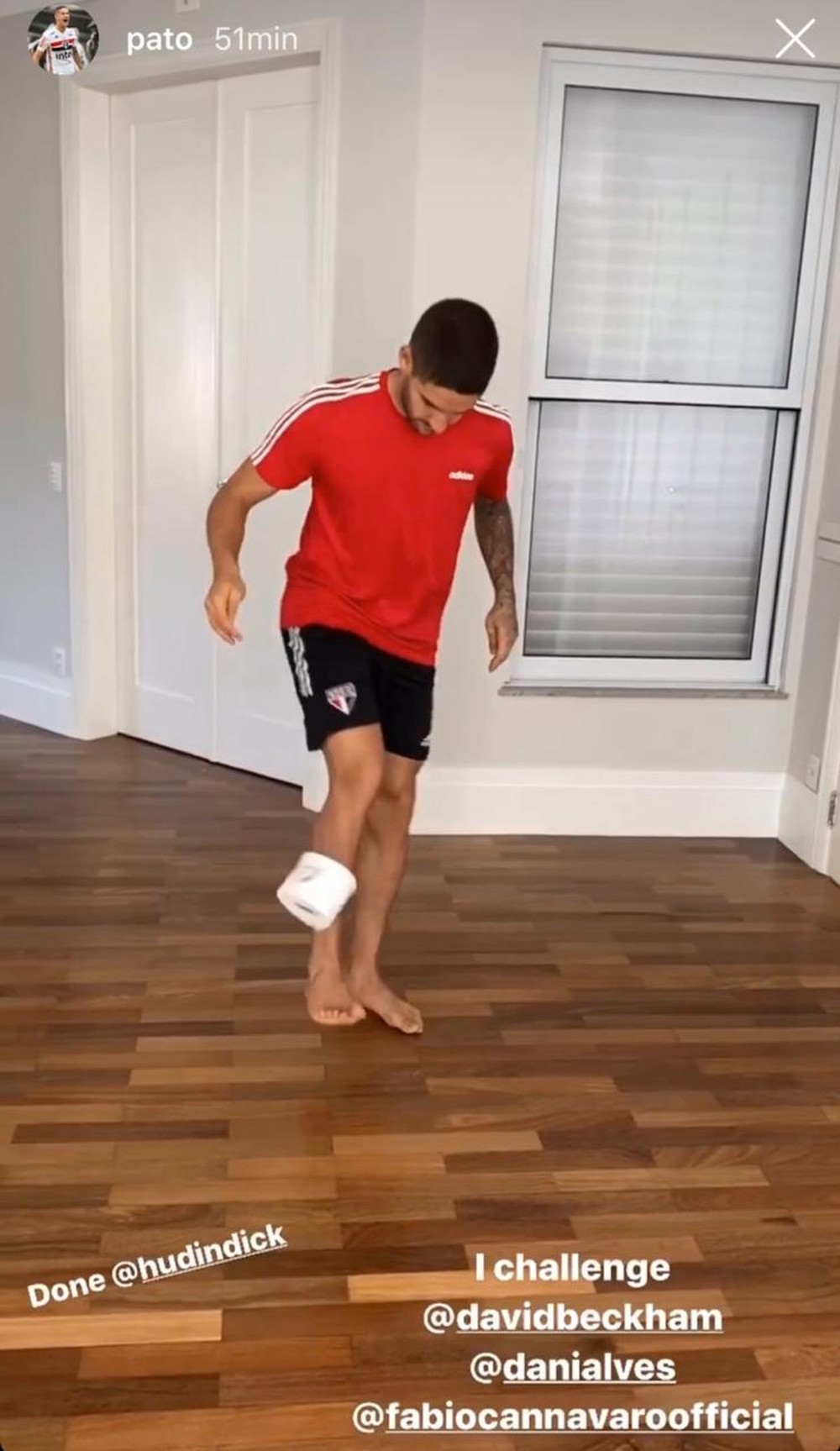 De Pato para Dani Alves: atletas do São Paulo fazem desafio durante quarentena do Covid-19