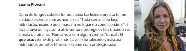 Luana Piovani dá dicas para cuidar dos fios (Foto: Mais Você / TV Globo)