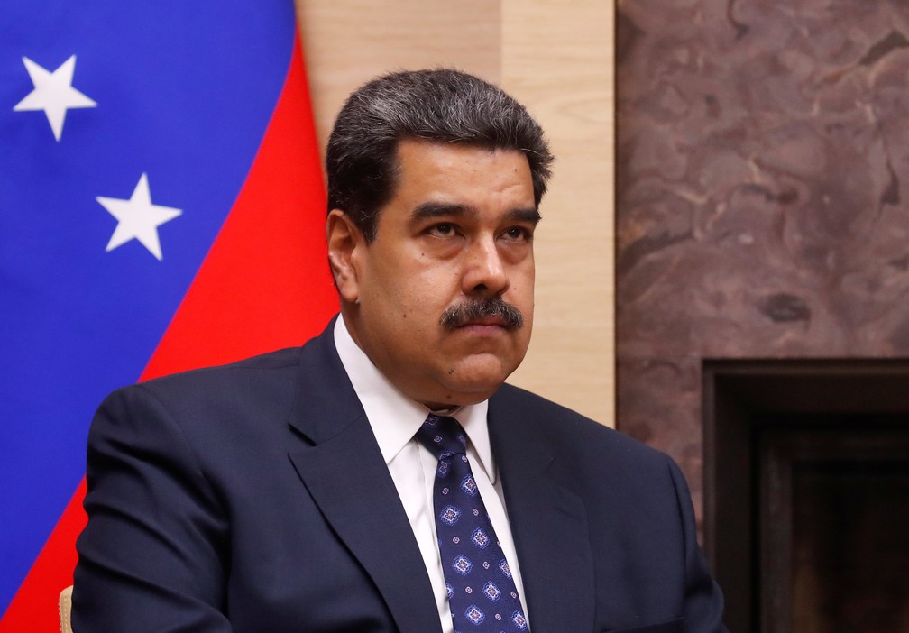 Nicolás Maduro, presidente da Venezuela, em reunião com Vladimir Putin — Foto: Maxim Shemetov/Reuters