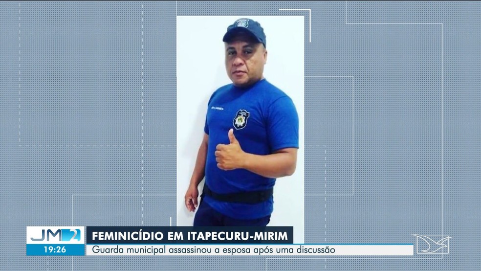 Guarda municipal assassinou a esposa após uma discussão. — Foto: Reprodução / TV Mirante