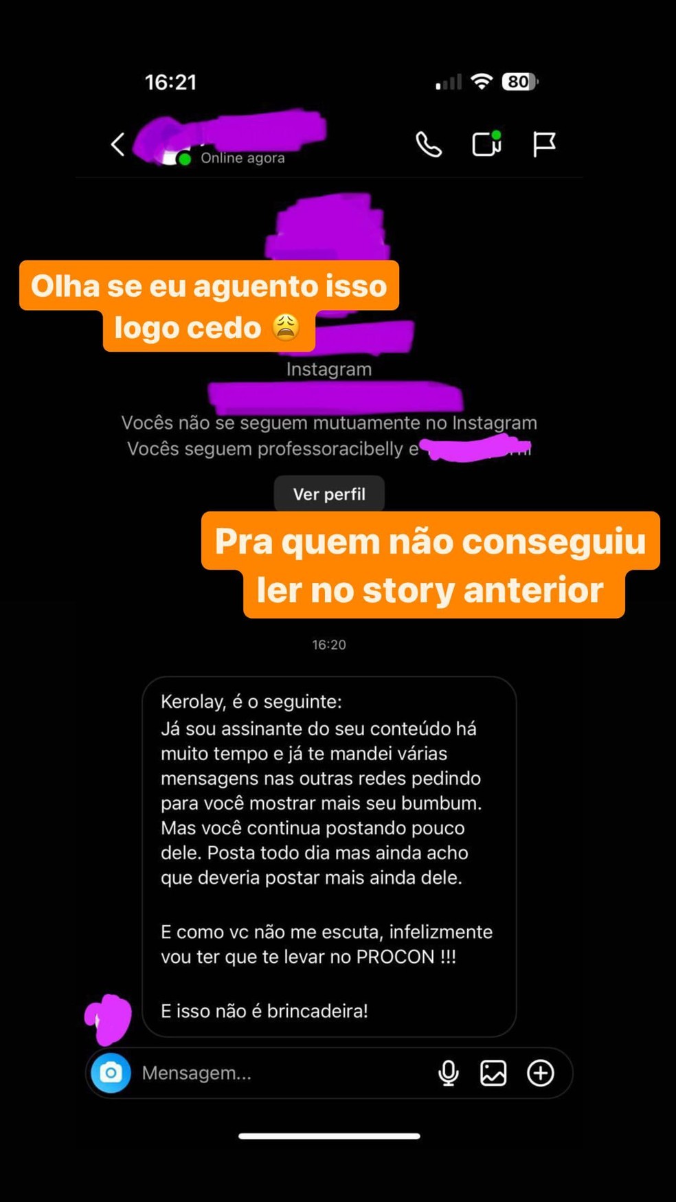 Kerolay Chaves — Foto: Reprodução / Instagram