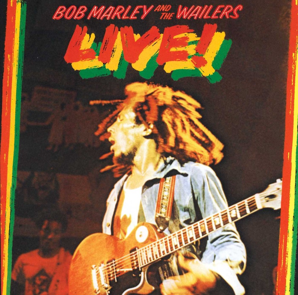 Capa do álbum 'Live', de Bob Marley & the Wailers - 1975 — Foto: Reprodução