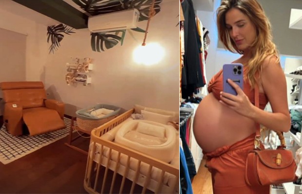 Na reta final da gravidez, Rafa Brites mostra tour pelo quarto do bebê (Foto: reprodução/instagram)