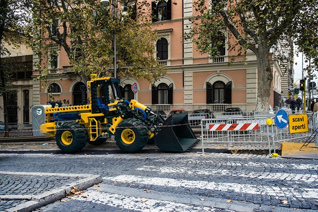 Arquiteto usa LEGO para transformar paisagens de Roma (Foto: Domenico Franco)