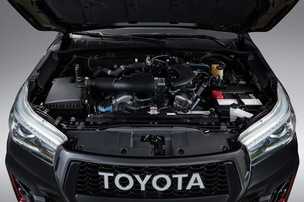 Motor V6 da Toyota Hilux GR-S — Foto: Divulgação