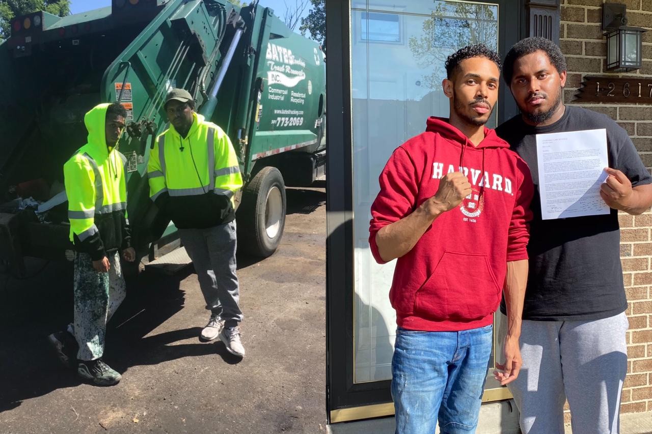 Estudante de 24 anos que trabalhou com coleta de lixo para pagar faculdade é admitido na Harvard Law School (Foto: Reprodução/Twitter)