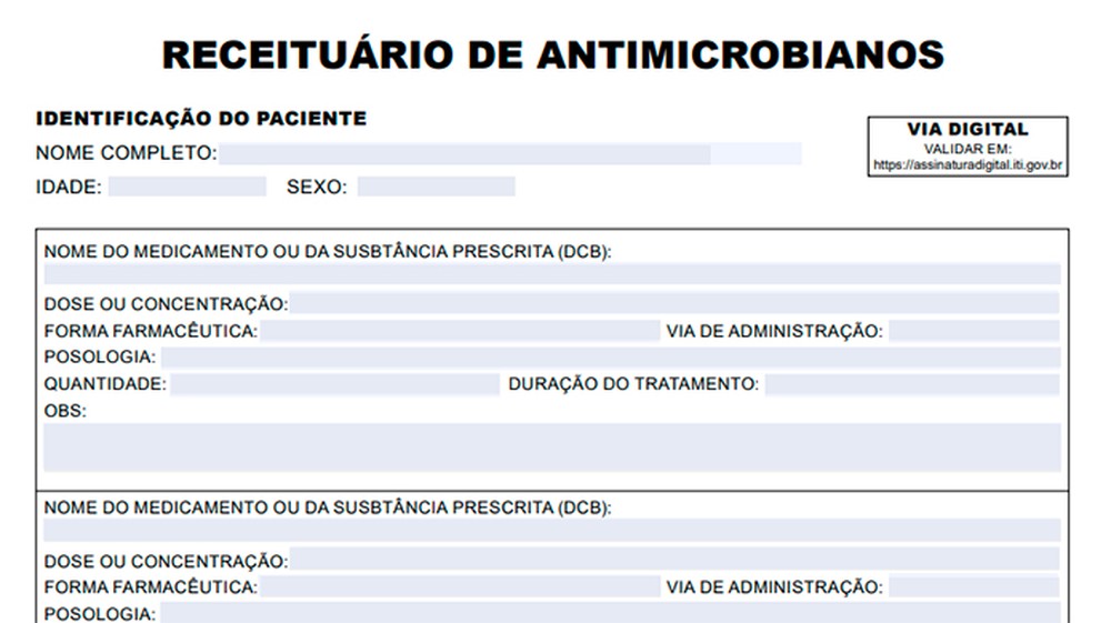Receita Antibiotico