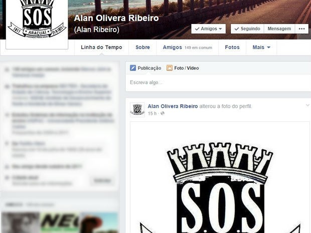 Para aderir campanha, Alan Ribeiro trocou sua foto no perfil (Foto: Reprodução/Internet)