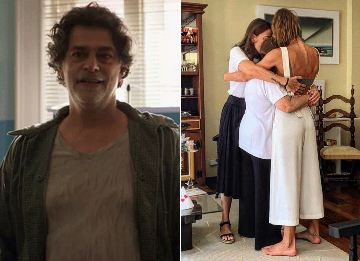 Eduardo Moscovis homenageia a mãe e as ex-mulheres (Foto: Divulgação/TV Globo e Reprodução/Instagram)