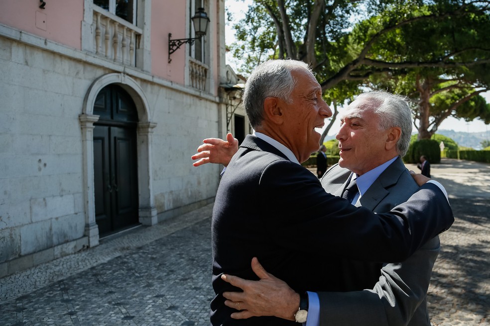 Em Lisboa, Temer se encontra com o presidente de Portugal, Marcelo Rebelo de Sousa (Foto: Beto Barata/PR)
