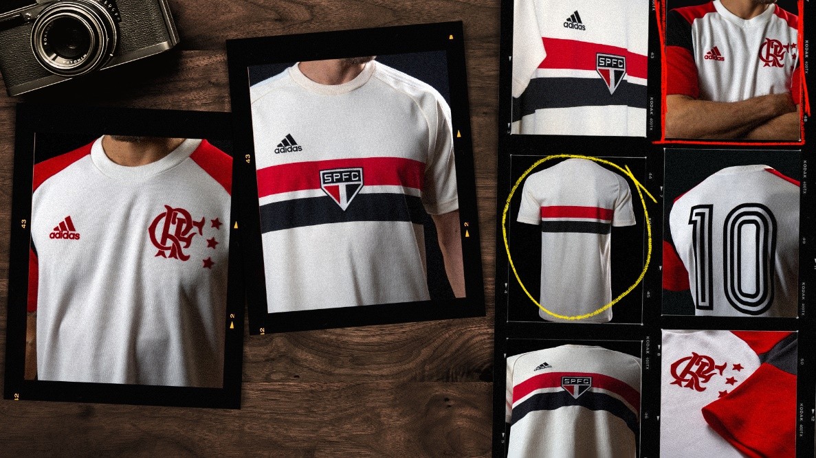 Novas camisas de Flamengo e São Paulo (Foto: Divulgação: adidas)