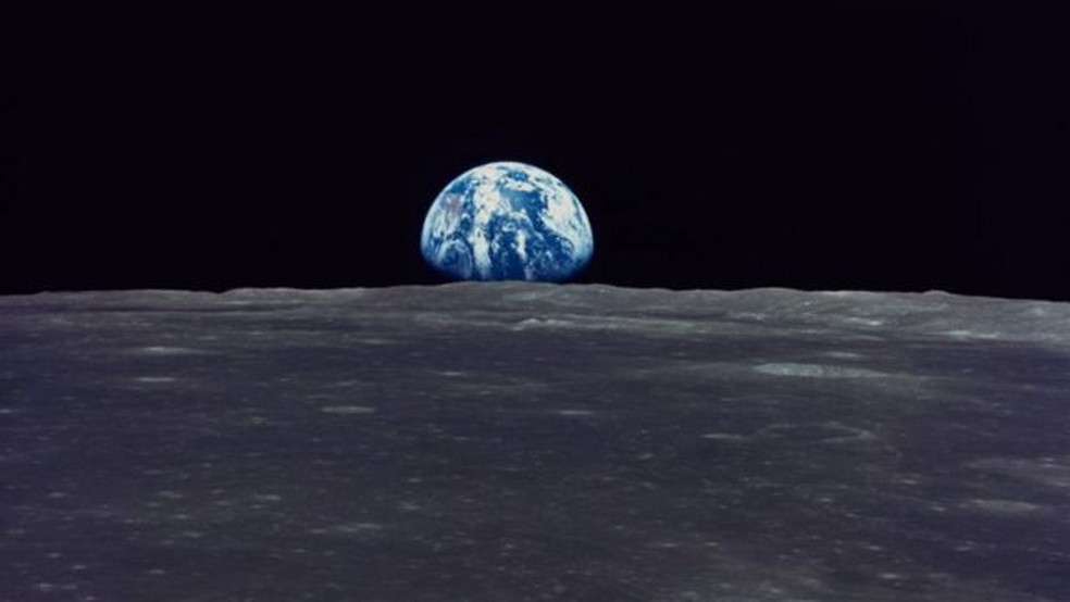 A União Soviética foi a primeira a chegar à Lua em 1959, mas os EUA enviaram a primeira missão tripulada — Foto: Getty Images via BBC