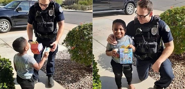 Menino de 5 anos pede lanche para departamento de polícia (Foto: Reprodução: Fox News/Facebook do Mesa Police Department))