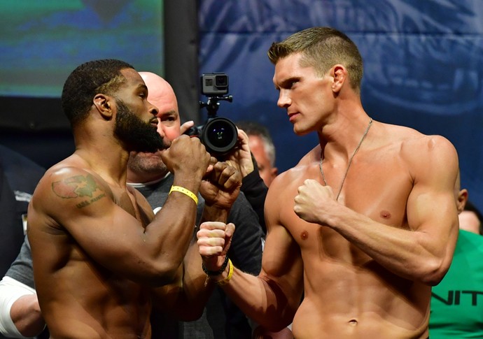 Stephen Thompson, Tyron Woodley, pesagem ufc 205 (Foto: Jason Silva)