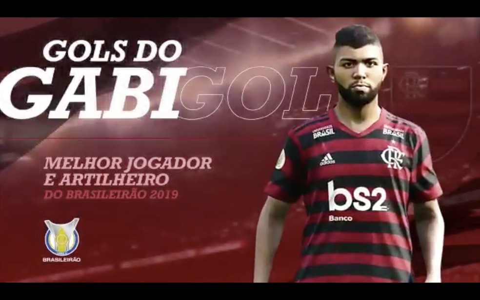 Gols do Gabigol no Brasileirão 2019 no eFootball PES 2020 — Foto: Reprodução / Twitter