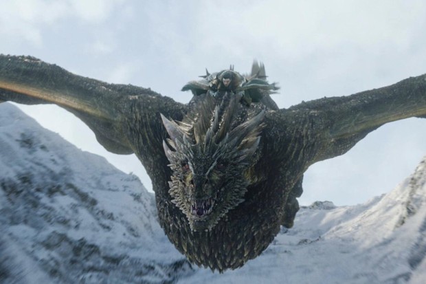 Jon Snow aprendendo a andar de dragão (Foto: reprodução)