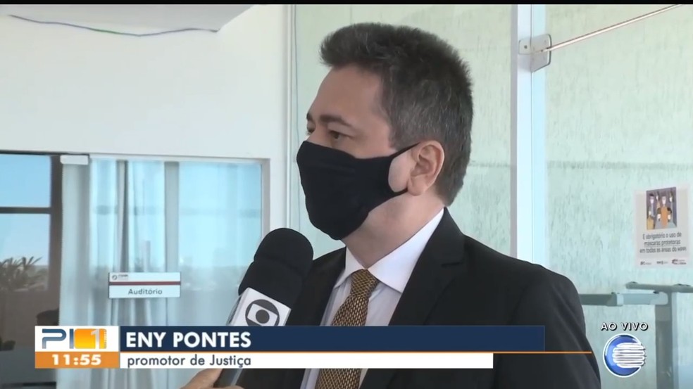 Eny Pontes, promotor de Justiça do MPPI. — Foto: Reprodução/TV Clube