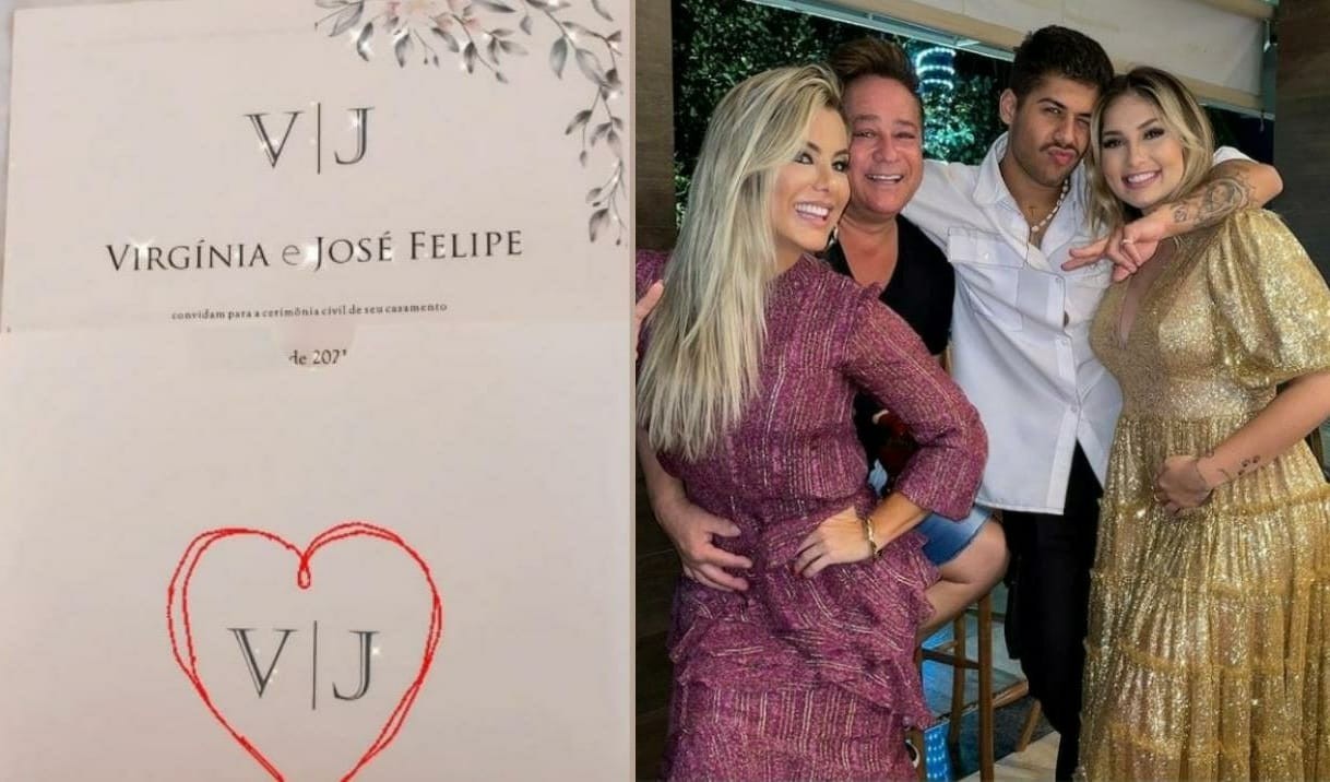 Poliana Rocha mostra o convite de casamento de Zé Felipe e Virgínia (Foto: Reprodução / Instagram)