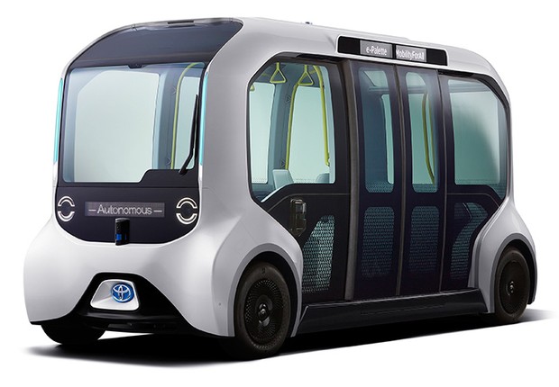 e-Palette, veículo autônomo e elétrico da Toyota para transportar atletas na Olimpíada de Tóquio (Foto: Divulgação)