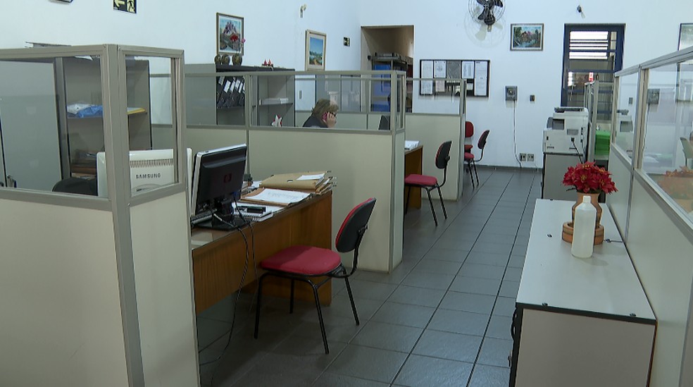 Apesar da reabertura, metade dos funcionários de escritório de contabilidade de Ribeirão Preto continua em home office — Foto: Carlos Trinca/EPTV