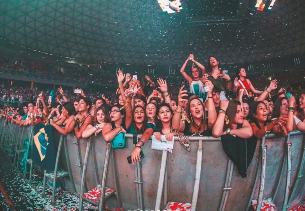 Plateia do show de Kevinho no Lolla Chile 2019 â Foto: ReproduÃ§Ã£o/Instagram/Kevinho