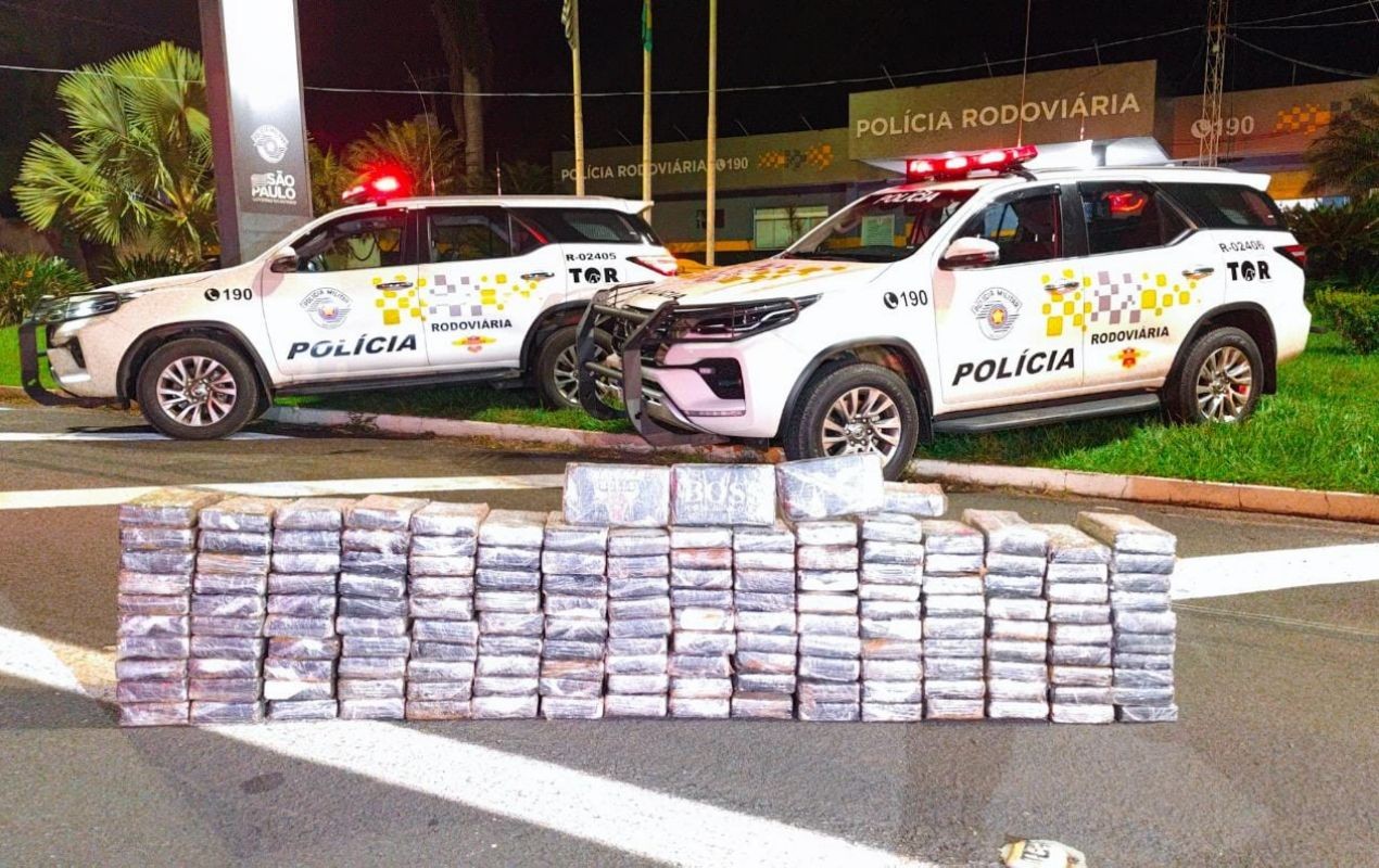 Homem é preso com mais de 160 quilos de cocaína em rodovia de Araçatuba